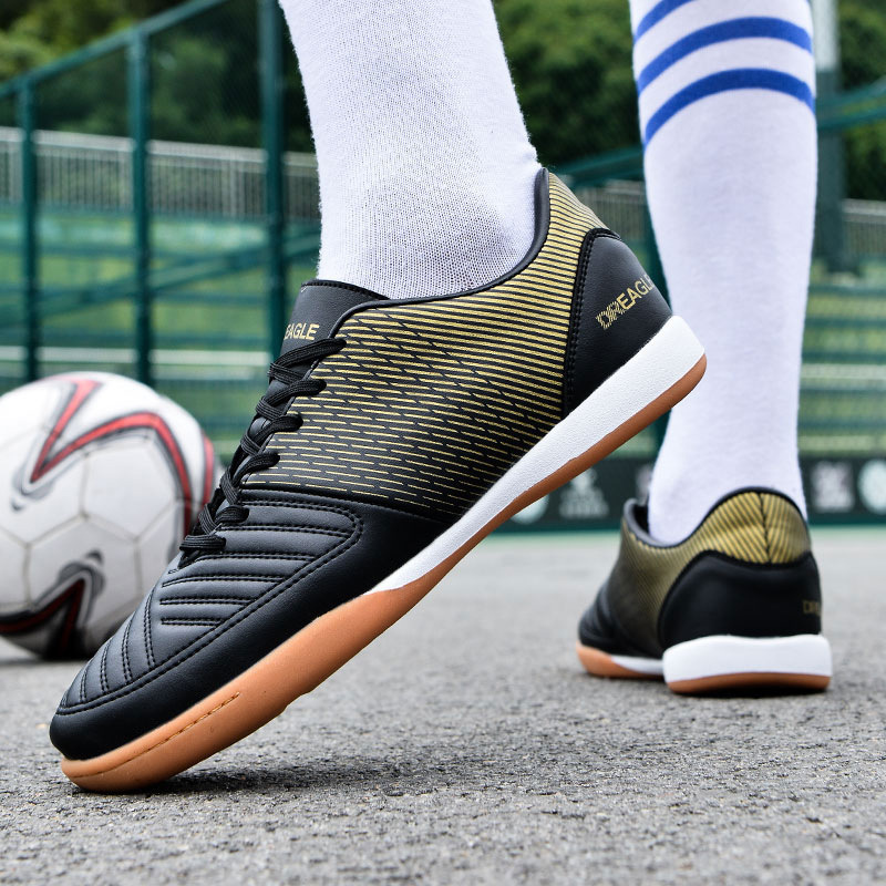 Giày bóng đá nam cổ thấp đinh gãy tập luyện thi đấu size 38-45 — DR07 đinh gãy đen trắng, DR07 đinh gãy vàng đen