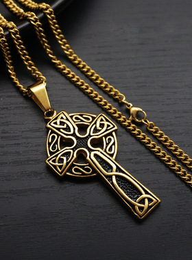 朋克嘻哈十字架哥特暗黑复古项链