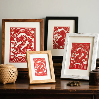 Customized Stereo Table Photo Frame Paper-Cut Calligraphy Desktop Birthday Gift Student Frame Size Ornaments Creative Photo Frame