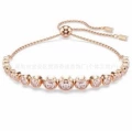 Round rose gold pink diamond bracelet