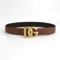 Camel plain belt body + bronze buckle