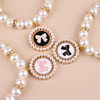 Amazon Pet Diamond Necklace Heart Pearl Pet Collar Dog Pendant Cat Neck Pet Jewelry