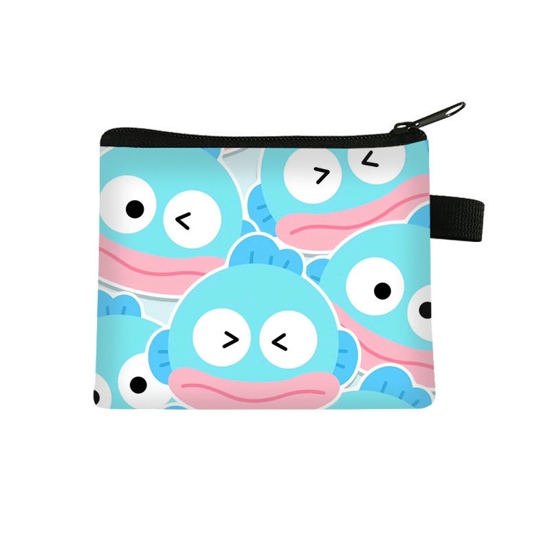 2025 New Clownfishhangyodon High-Looking Coin Purse Cartoon Cute Girls Zipper Storage Bag