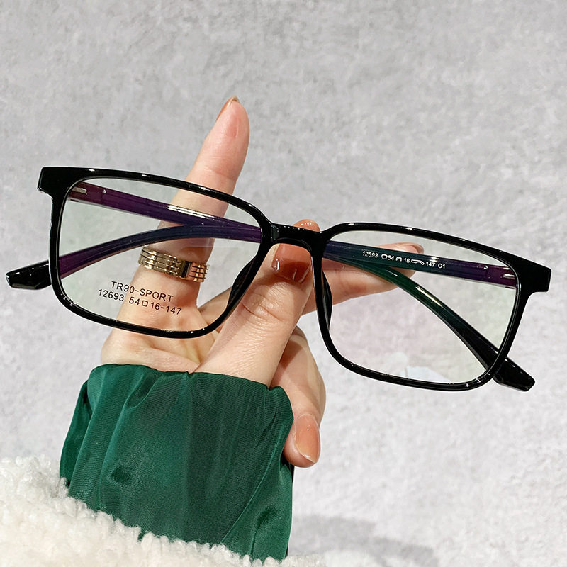 Korean version TR90 square glasses frame for men and women with the same trend of two-color with myopia optical frame manufacturers wholesale