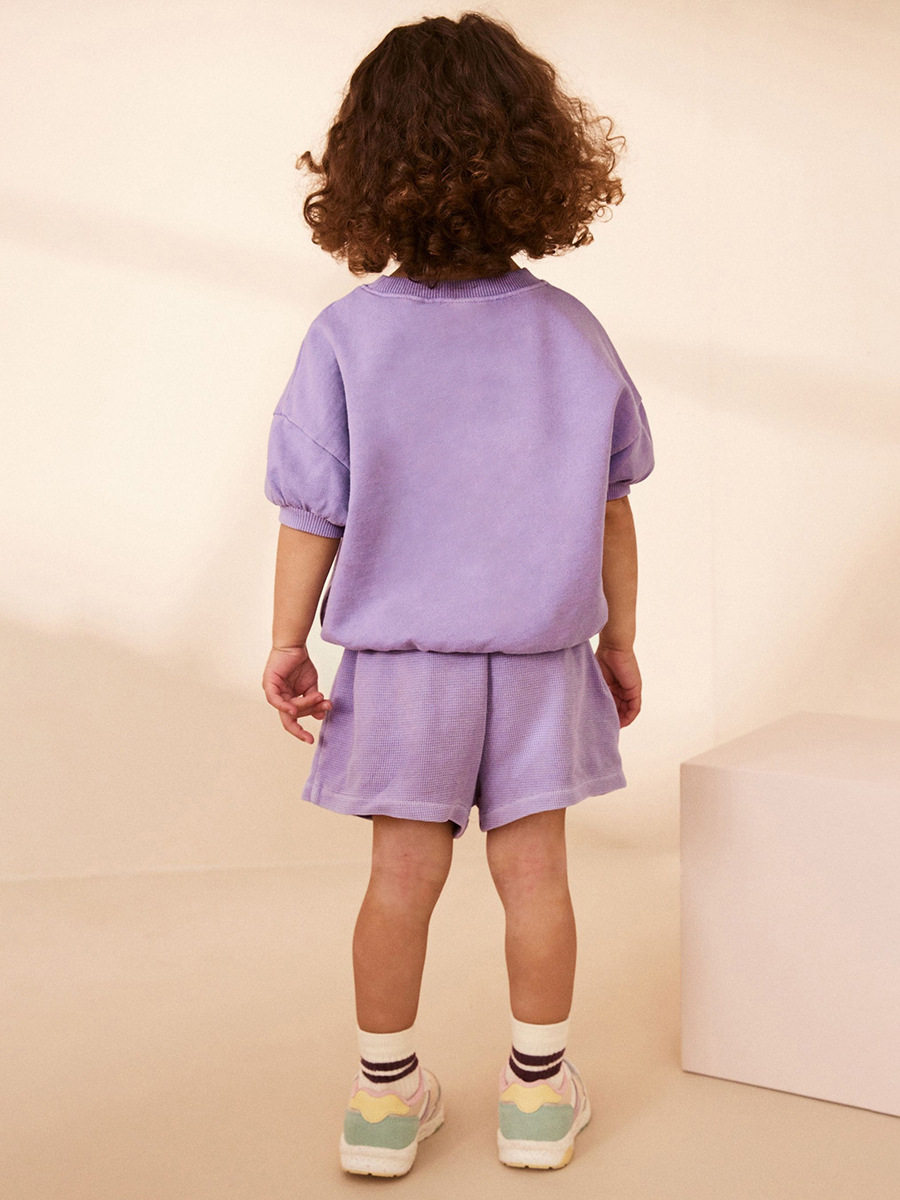 Custom-made Cute Girls' Set, Summer Kids' 2-piece Outfit, Cartoon Cotton Kids' Set