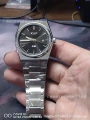 New watch strap silver black glossy