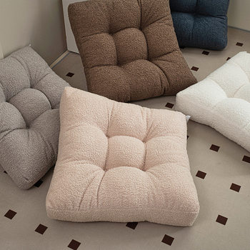 Cushion Solid Color Student Classroom Chair Cushion Bedroom Bay Window Balcony Futon Cushion Office Sedentary Cushion Soft Bag