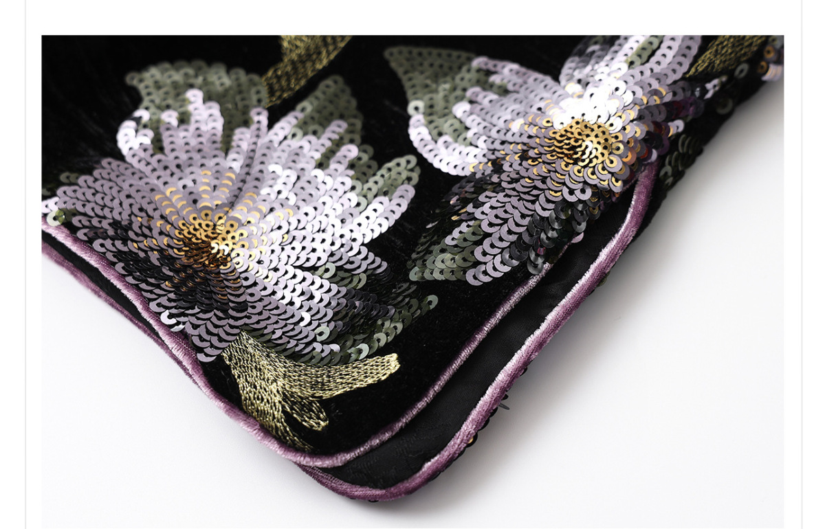 Bộ đôi áo khoác sequin thêu hoa và chân váy dài nữ dáng thanh lịch — Váy tím Mushan (Giao hàng trong 7 ngày), Váy tím Mushan (giao hàng trong ngày), Áo khoác sequin (giao hàng trong 7 ngày), Áo khoác sequin (giao hàng trong ngày)