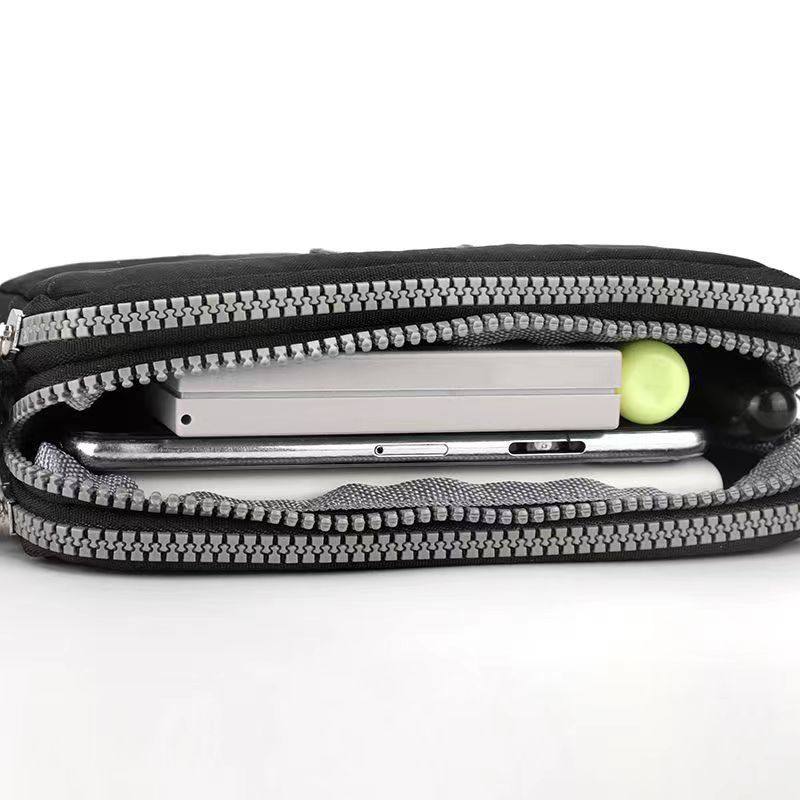 Cross-border new women's long wallet canvas small bag coin purse women's fabric gift clutch mobile phone bag