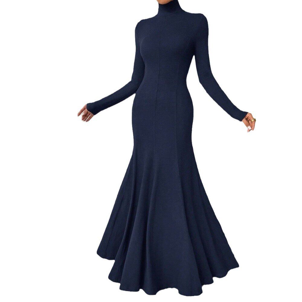 High Neck Bodycon Dress Elegant Style Spring Summer Collection Chic Design Wholesale Available