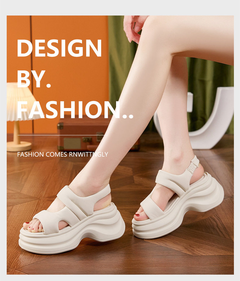 Dép sandal nữ xỏ ngón đế bệt mùa hè thoáng mát — Bạc, Trắng, Đen chi tiết 10