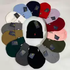 Winter Pony Embroidered Knitted Hat Trendy Versatile Beanie Hip-Hop Street Dance Warm Cold-Proof Windproof Ear Protection Hat