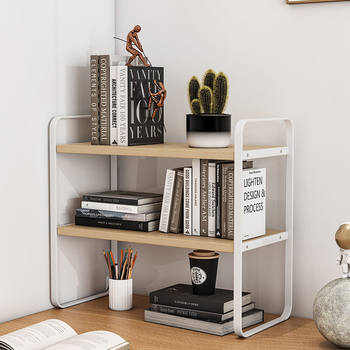 Desktop Storage Rack Multi-layer Bookshelf Student Desktop Storage Rack Office Computer Desk Layered Cabinet Storage Free Shipping