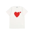 White, eyeless, red heart