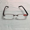 2024 New in stock Metal Half Frame Men's and Women's Flat Glasses Glasses Frame Flat Glasses Factory Direct Supply