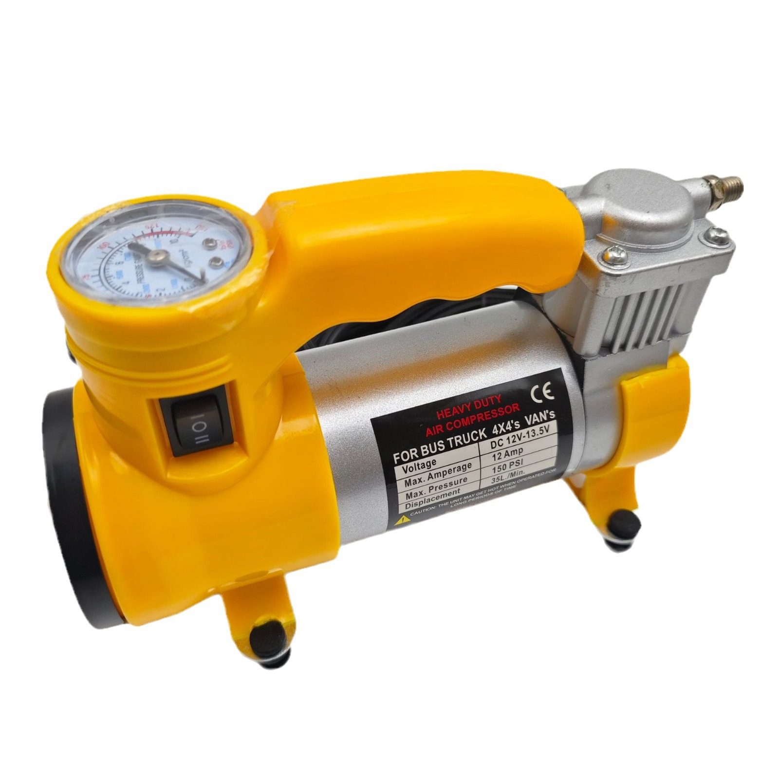 Factory Direct Sales Car Metal Air Pump High-power Electric Tire Air Pump Car Air Pump with Light