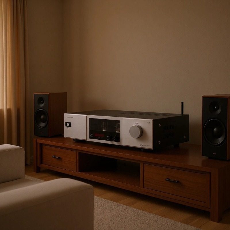 High-Power Decoding 2.0 Amplifier with Front Amplifier and Rear Amplifier, High-Fidelity Bluetooth Hifi Fever Two-Channel Home with USB