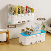 Kitchen Wall-mounted Storage Box Punch-free Cabinet Drawer Adjustable Box Sundries Storage Basket Washing Machine Cabinet Side Storage