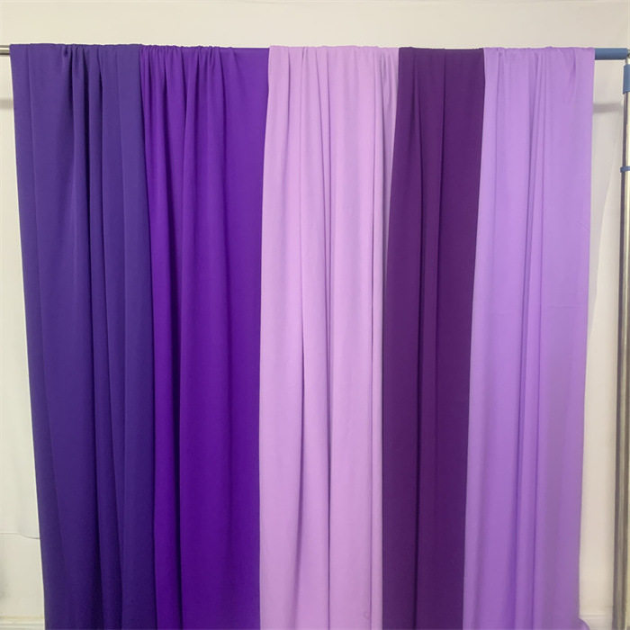 Purple Veil Milk Silk Double-sided Elastic Veil Ceiling Wedding Elastic Cloth Auditorium Stage Background Cloth Decorative Valance