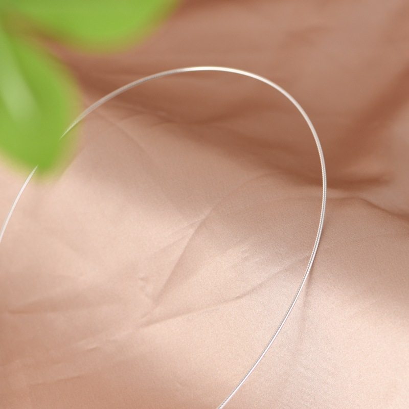 Golden Deer King S925 Silver Collar Artistic Fashion 1.2mm Snake Bone Chain Necklace Simple Design Women's Necklace Silver Jewelry