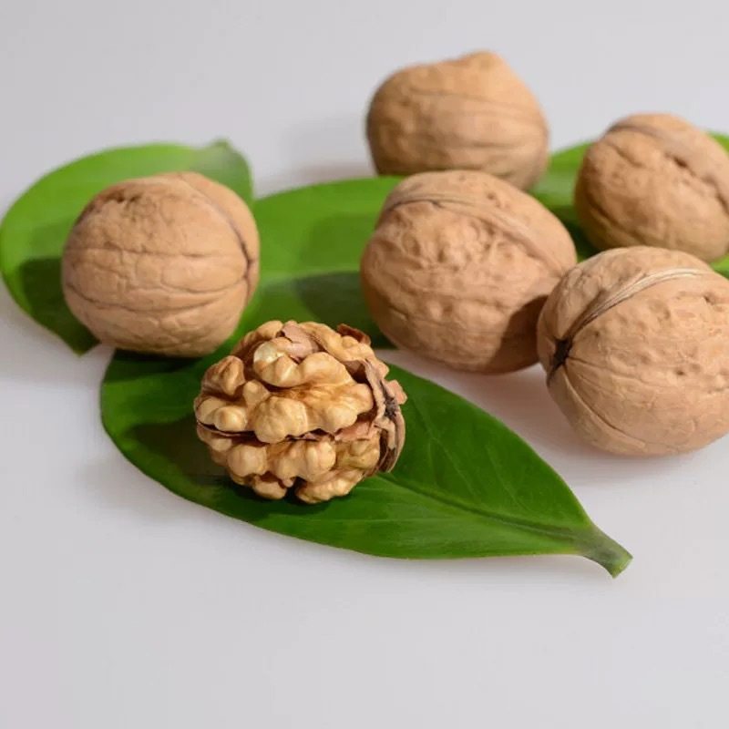 Wholesale Thin-Skinned Walnuts from Xinjiang, 185 Paper-Skinned Raw Walnuts, 500g Bagged, Large Fruit Walnuts, New Stock