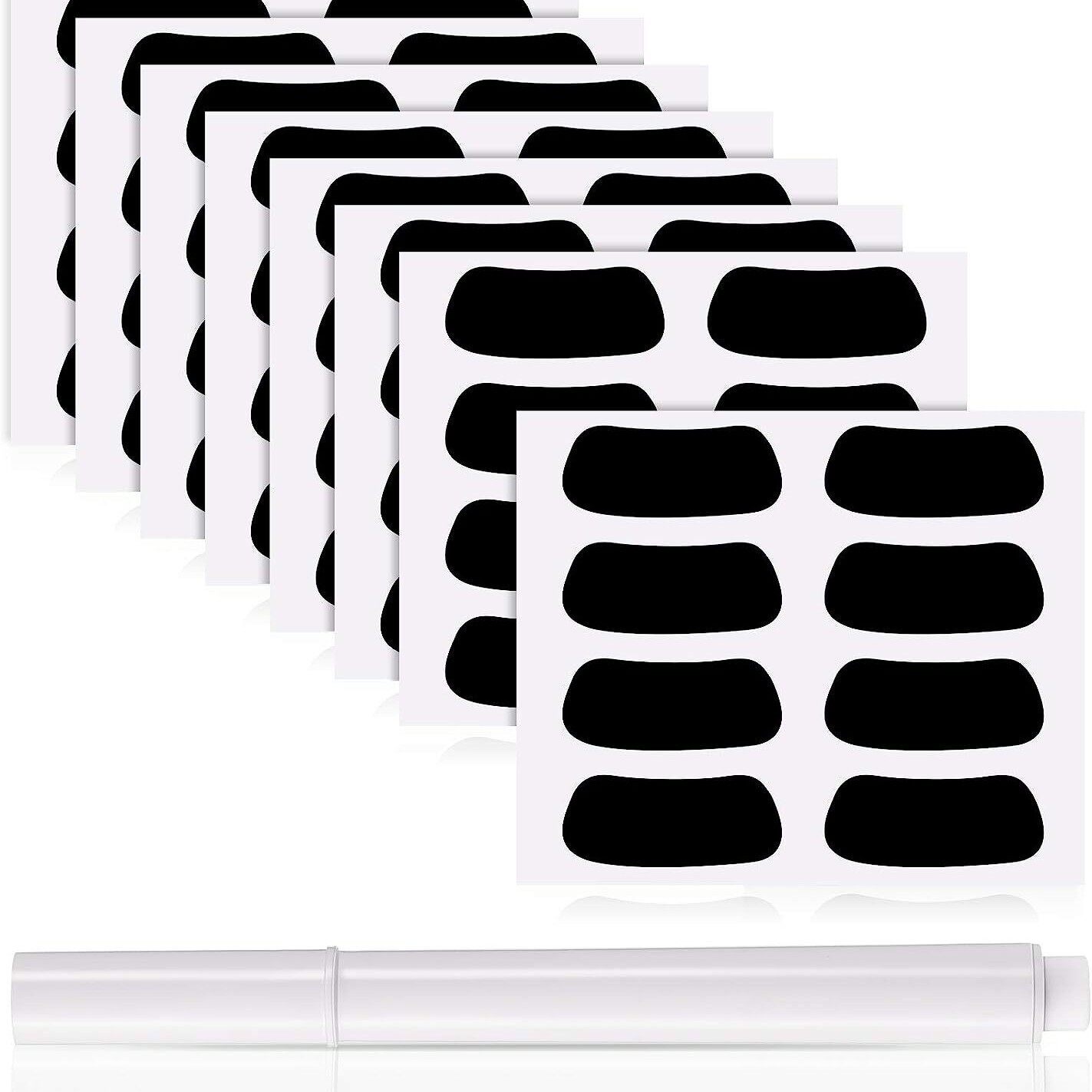 In stock Black eye sticker color label eye stickers sports event Stick Football sports atmosphere stickers