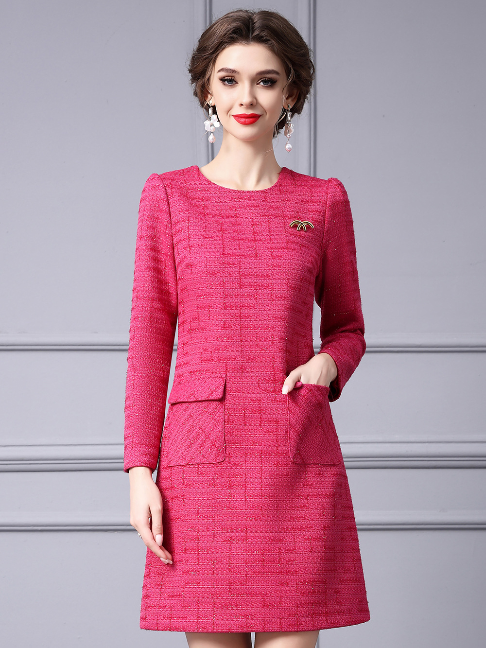 (Mới) Mã K0775 Giá 2640K: Váy Đầm Liền Thân Nữ Shtdc Dáng Ôm Body Gợi Cảm Sexy Hàng Mùa Xuân Thu Đông Thời Trang Nữ Chất Liệu G06 Sản Phẩm Mới, (Miễn Phí Vận Chuyển Toàn Quốc).