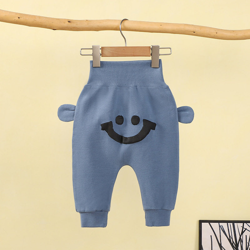 Baby Pants, New Autumn & Winter Thickened Casual Long Trousers, Boys & Girls Big PP Pants, Infant High-Waist Belly-Protecting Trendy Pants