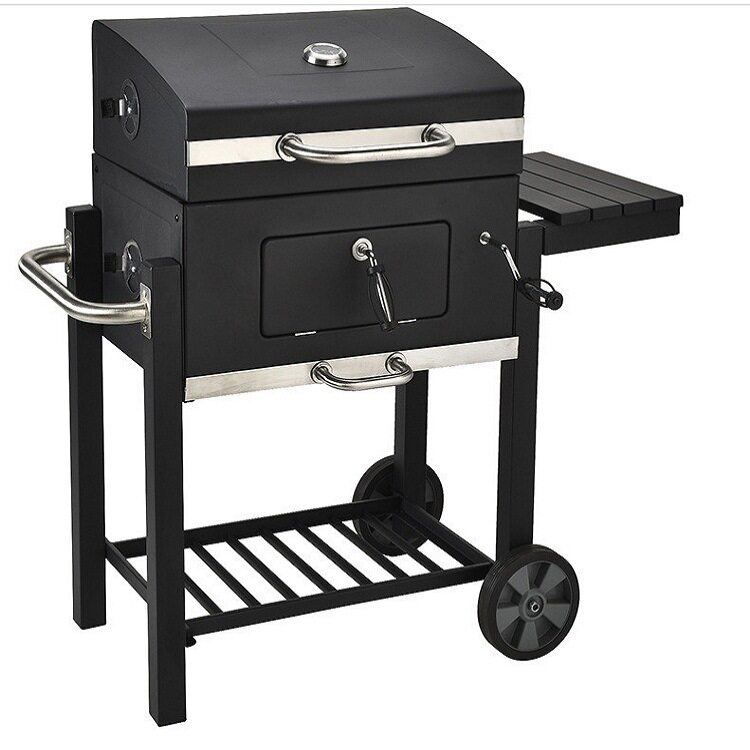 Outdoor Courtyard Large American-Style Charcoal Barbecue Grill Garden Stove Square Stove Bbq Large Square Stove Outdoor Barbecue Grill