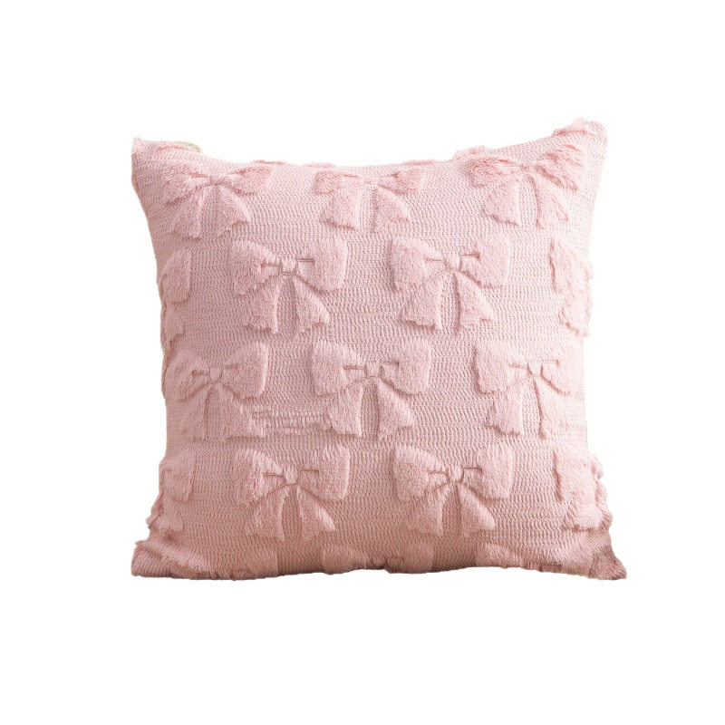 Cross-Border New Easter Quilted Embroidered Pillowcase Rabbit Fur Sofa Pillow Bedside Pillow Office Back Cushion Waist Pillow
