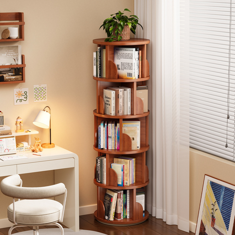 rotating bookshelf 360 degree bookcase internet celebrity st...