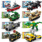 [Оптовая продажа] Совместимость с Lego Динозавр инженерный военный мальчик головоломка для сборки строительных блоков игрушка детский подарок