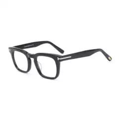New High Quality Temford Glasses Frame Black Frame Glasses Frame Men's and Women's Myopia Glasses TF751-F
