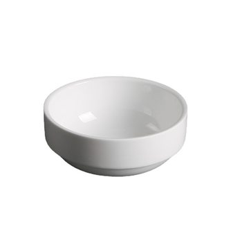 Factory direct white ceramic bowl magnesium side bowl Korean soup bowl rice bowl can add logo