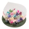 Dried Flower hollow glass beads stud earrings bracelet necklace accessories multicolor DIY jewelry making accessories