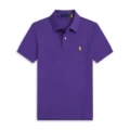 Dark purple with yellow pony logo