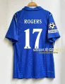 2627 chelsea home custom number 17 star + champions league armband