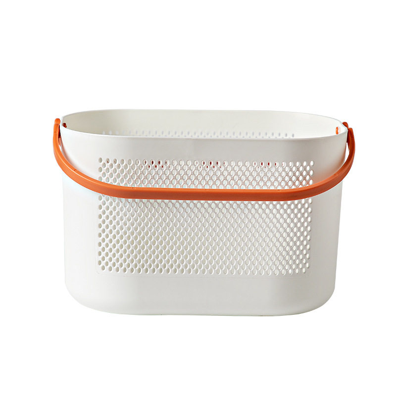 Japanese Style Bath Basket Bathroom Storage Basket Household Hollow Fruit and Vegetable Basket Thickened Bath Basket Storage Box Wholesale