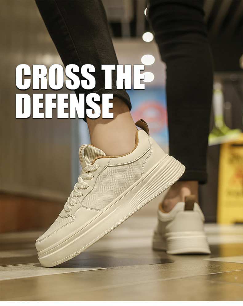 White Men's Shoes Spring New Breathable Low-top Thick-soled Trendy All-match Sneakers Men's Height-increasing Casual Fashion Trendy Shoes 3 O1CN01GNFgT21cA4ZVlEaFA !!2215596333559 0 cib