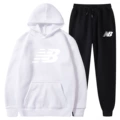 White+black pants-white label