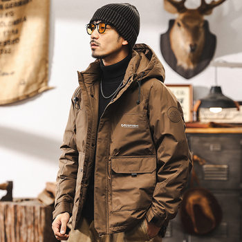 American Retro High-Fill down Winter Men's down Jacket 2025 New Trendy Brand Cold-Proof Warm Functional Workwear Coat