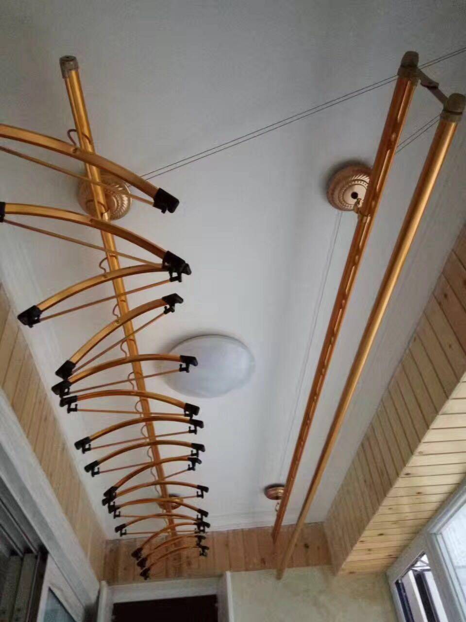 Manufacturer Customized Hand-Cranked Lifting Clothes Drying Rack, Electric Outdoor Push-Pull Clothes Drying Rack, Retractable and Foldable