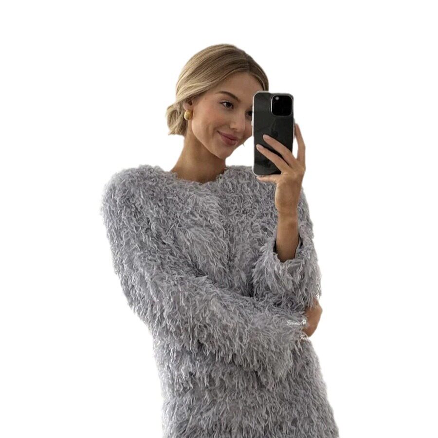 Fringe Two Piece Set Elegant Outerwear and Skirt European and Korean Style Perfect for Fall and Winter Wholesale