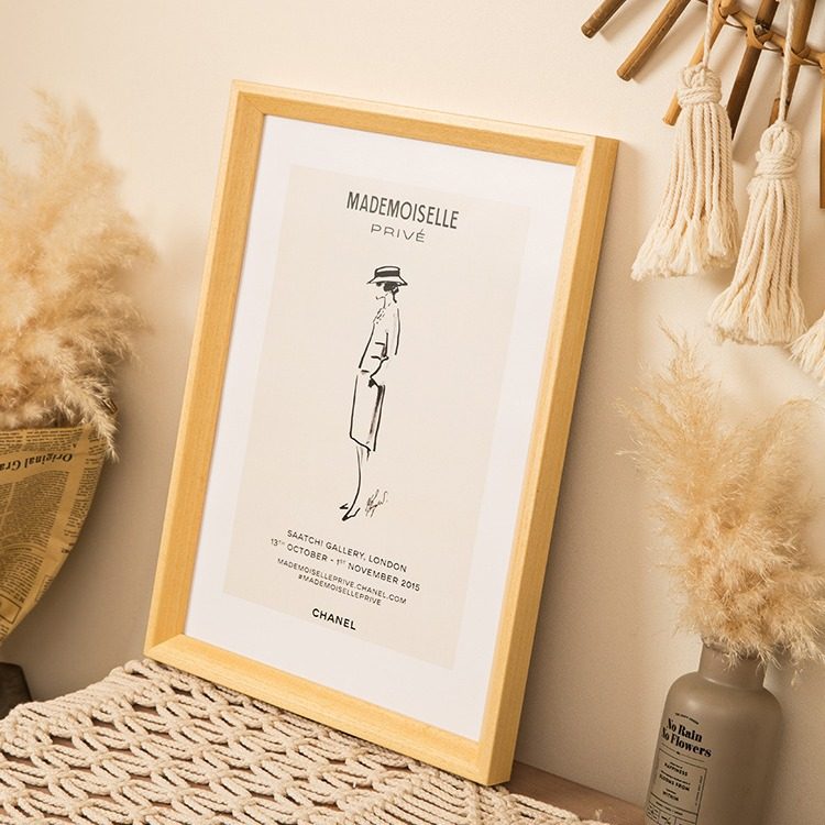 Walnut color solid wood large photo frame wall mounting frame frame A4 a3 36 inch puzzle frame wall frame wholesale