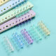 5-Hole Clip Segmented Plastic Five-Hole Loose-Leaf Ring Hand Account DIY Porous Book Clip Creative Can Hold Loose-Leaf Buckle