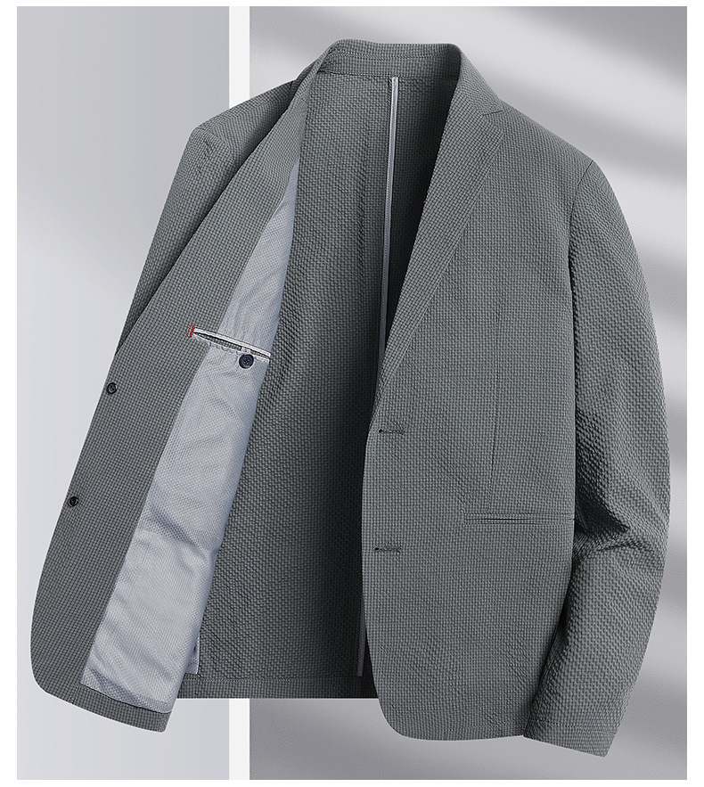 Áo vest nam mỏng nhẹ chống nhăn chống nắng dáng ôm phong cách trẻ trung — Xanh đậm, Xám xanh, Màu xám gạo, Xanh lam bảo