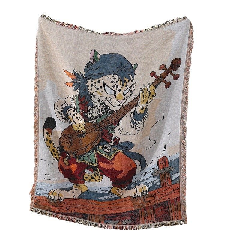 Custom National Fashion Outdoor Camping Blanket picnic blanket multi-functional cotton thread blanket decorative tapestry sofa cover blanket gift blanket