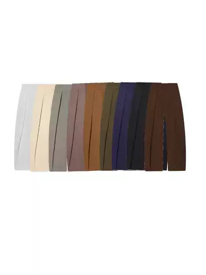 Pb&Za Cross-Border New Women's Clothing European and American Style Fashionable Versatile High-Waisted Pleated Balloon-Style Pants 1255557