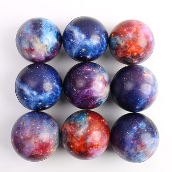Cross-Border 6.3cm Solid Pu Starry Sky Elastic Ball Kidsren's Science and Education Toys Nine Planets Foaming Sponge Pressure Ball