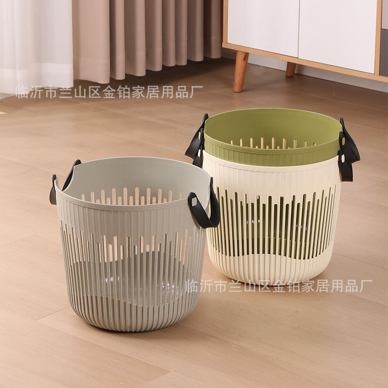 Nordic Plastic Dirty Clothes Basket Waterproof Dirty Clothes Basket Extra Large Bathroom Portable Dirty Clothes Basket Household Dormitory Laundry Basket Storage